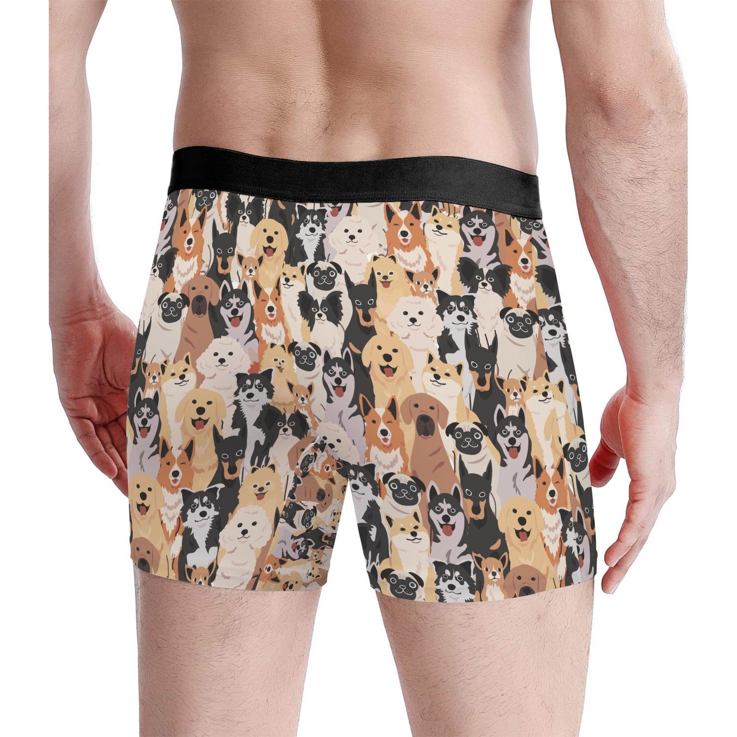 Custom Men's Underwear & Socks Set - Pets Family Design