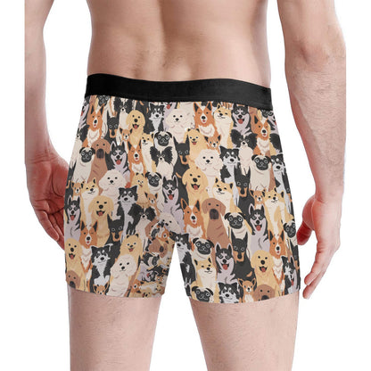 Custom Men's Underwear & Socks Set - Pets Family Design