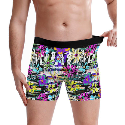 Custom Men's Underwear & Socks Set - Terrible Flowers