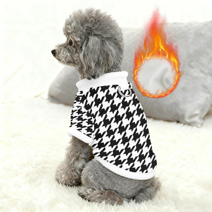 Pets Christmas Black and White Checkered Apparel