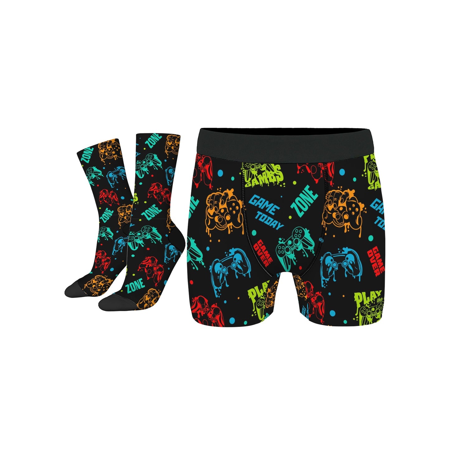 Custom Men's Underwear & Socks Set - Games Zone