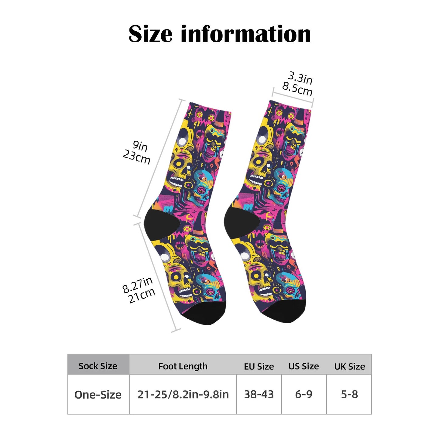 Custom Men's Underwear & Socks Set - Shock Skull