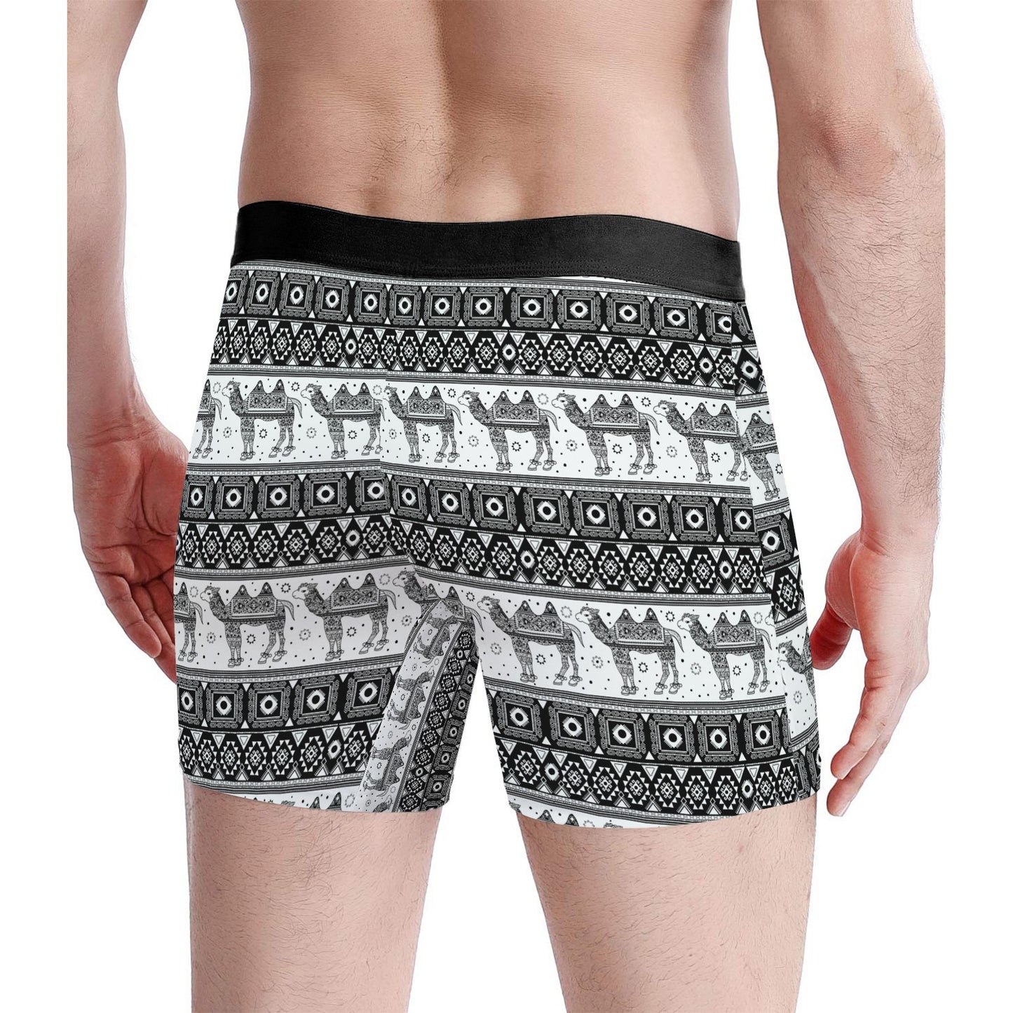 Custom Men's Underwear & Socks Set - Camel Design