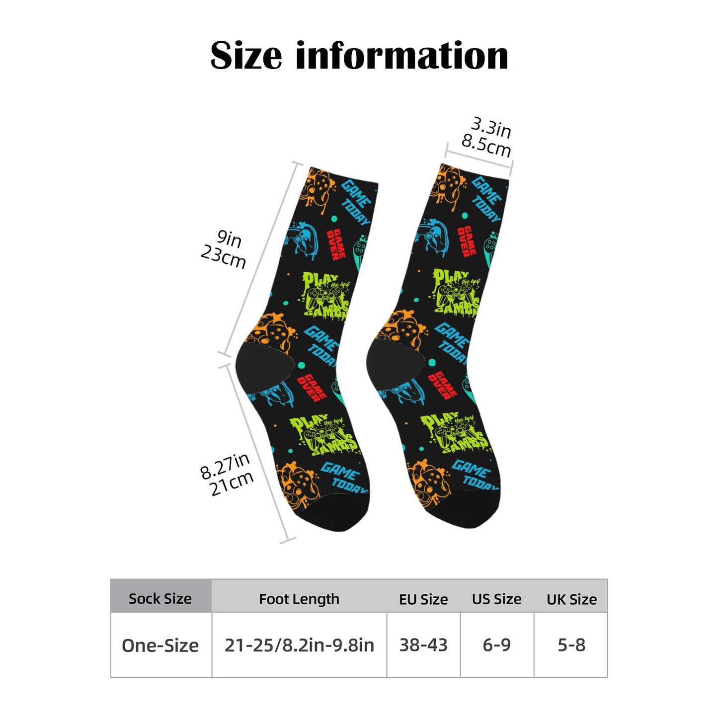 Custom Men's Underwear & Socks Set - Games Zone