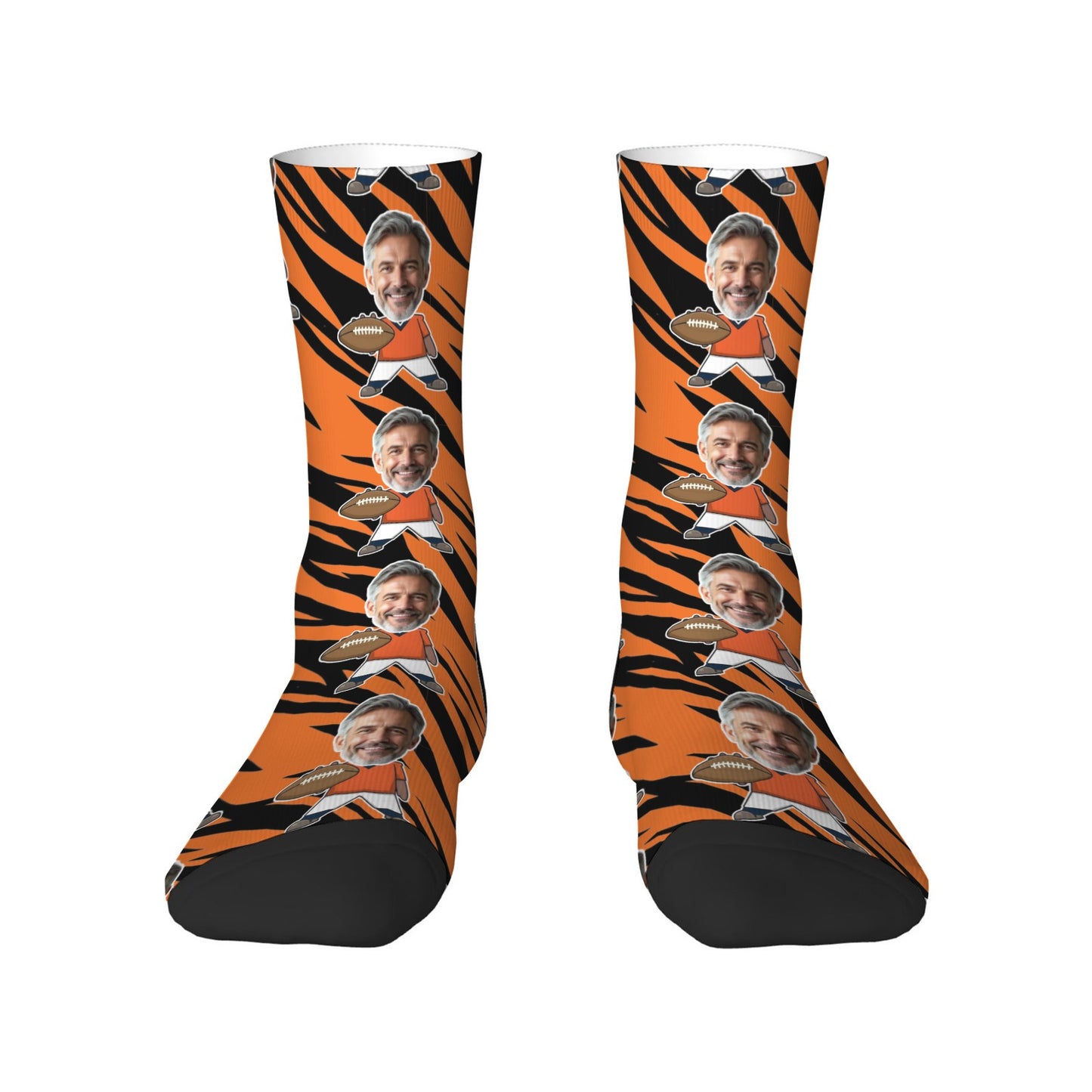 Custom Denver Football Face Socks & Men's Underwear Set