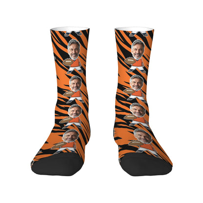 Custom Denver Football Face Socks & Men's Underwear Set