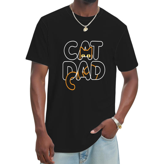 Geek Cute Cat Dad T-Shirt