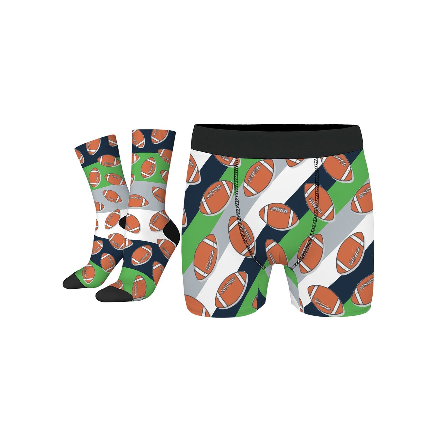 Personalized Seattle Football Colors Socks & Boxer Briefs