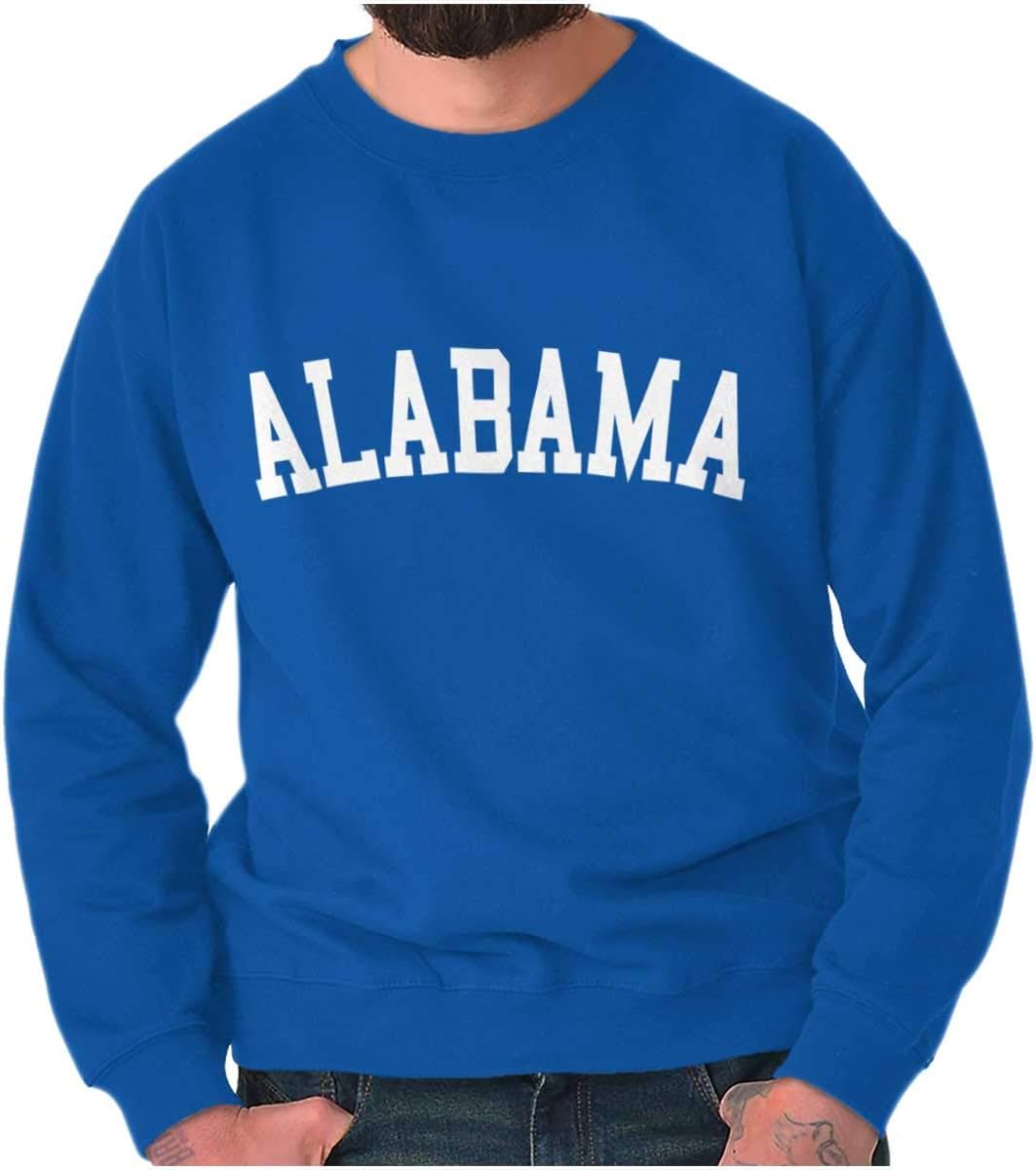 Alabama Simple Classic Crewneck Sweatshirt for Men and Women
