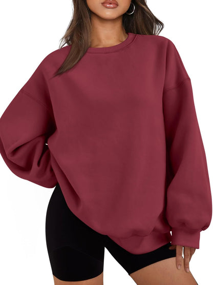 Womens Oversized Sweatshirts Crewneck Hoodies