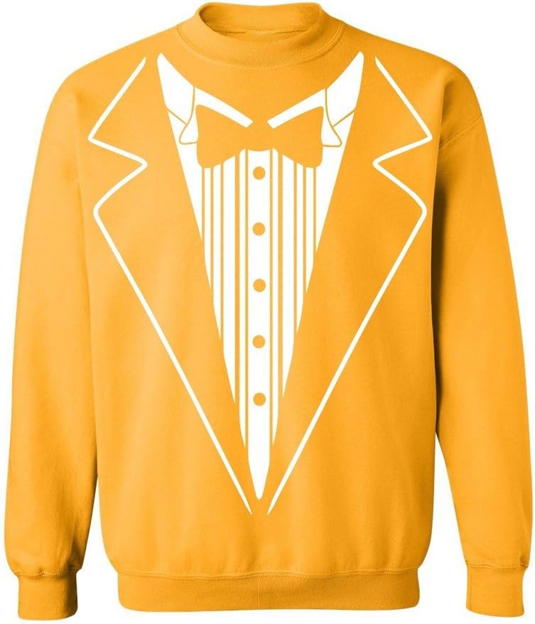 Tuxedo White Funny Graphic Crewneck Sweatshirt Casual Pullover