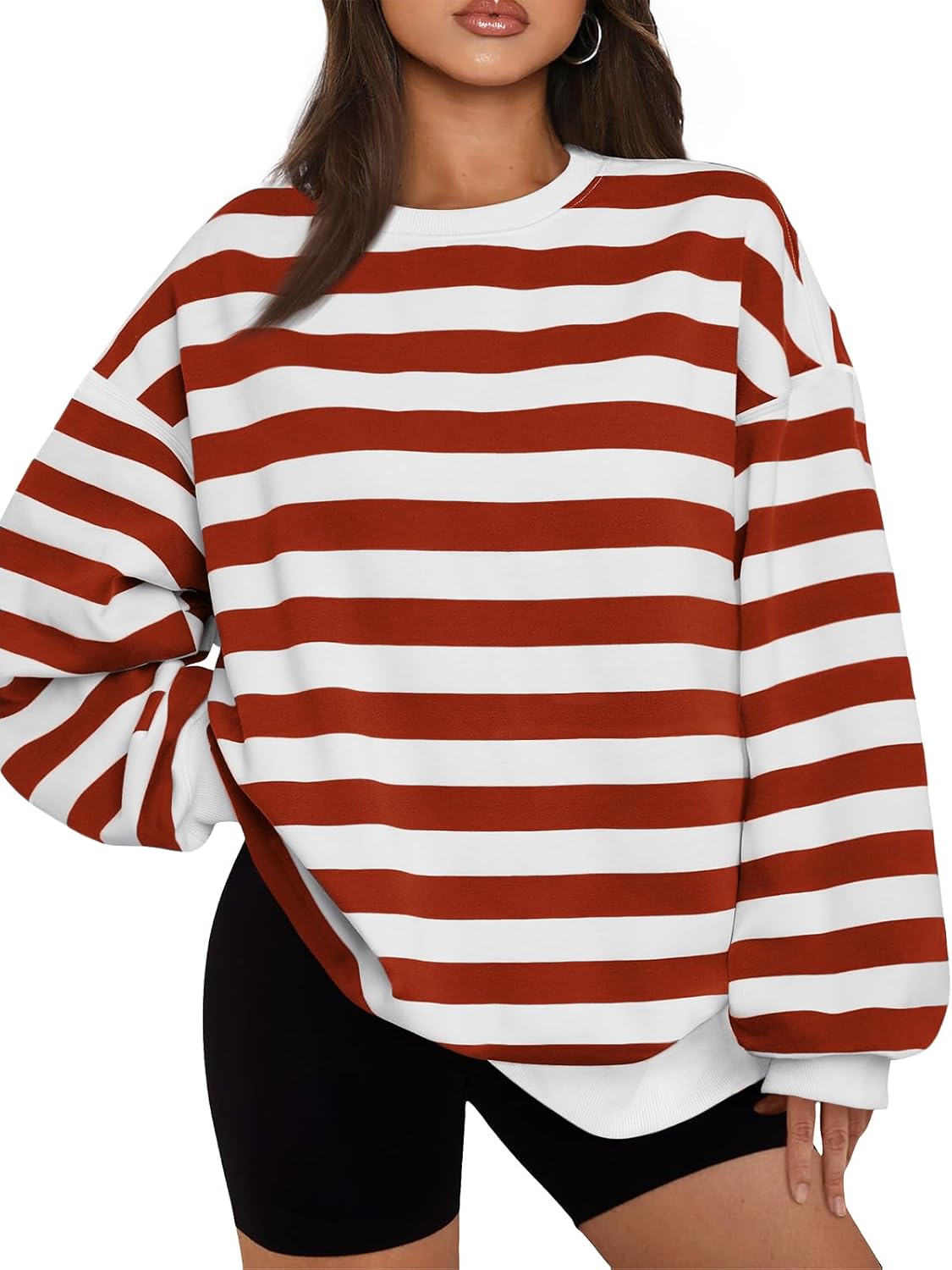 Womens Oversized Sweatshirts Crewneck Hoodies