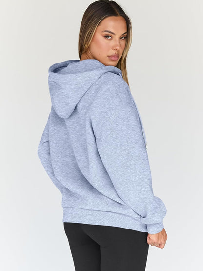 Womens Zip Up Hoodies Oversized Sweatshirts Fall School Fashion Outfits Casual Jackets