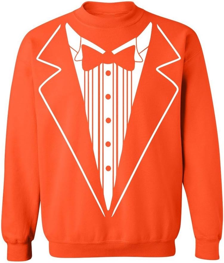 Tuxedo White Funny Graphic Crewneck Sweatshirt Casual Pullover