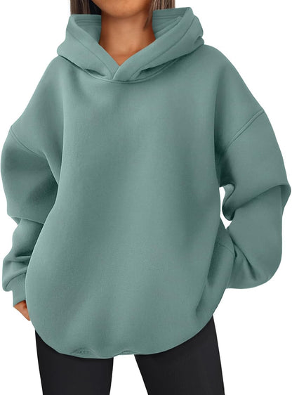 Oversized Hoodies Hooded Sweatshirts Casual Comfy Tops Fall Fashion Outfits 2025 Cute Clothes with Pockets