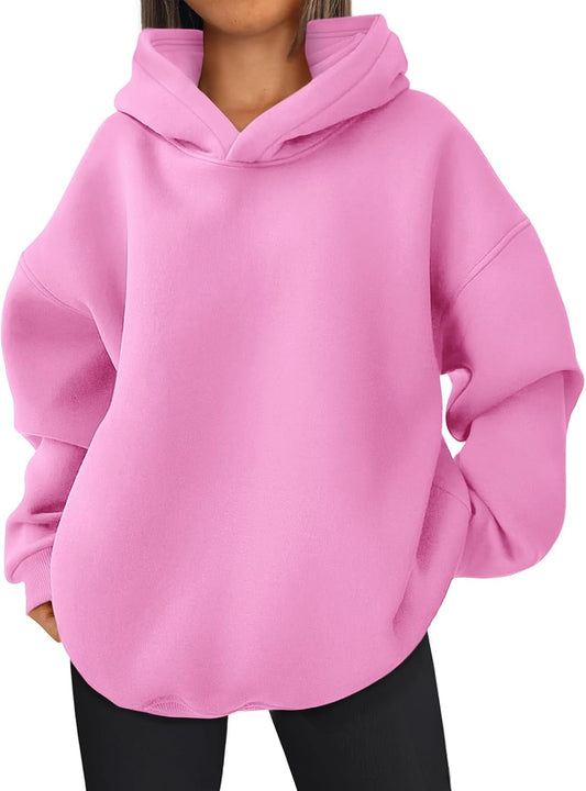 Oversized Hoodies Hooded Sweatshirts Casual Comfy Tops Fall Fashion Outfits 2025 Cute Clothes with Pockets