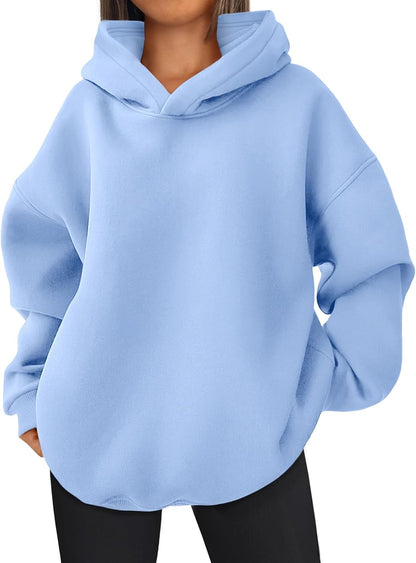 Oversized Hoodies Hooded Sweatshirts Casual Comfy Tops Fall Fashion Outfits 2025 Cute Clothes with Pockets
