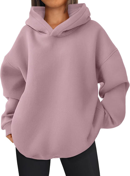 Oversized Hoodies Hooded Sweatshirts Casual Comfy Tops Fall Fashion Outfits 2025 Cute Clothes with Pockets