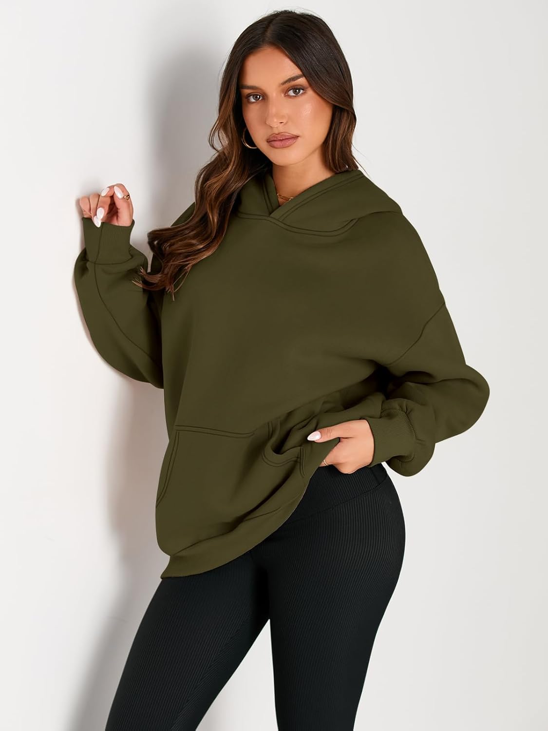 Oversized Hoodies Sweatshirts Fall Fashion 2025 Pullover Sweaters Winter Clothes