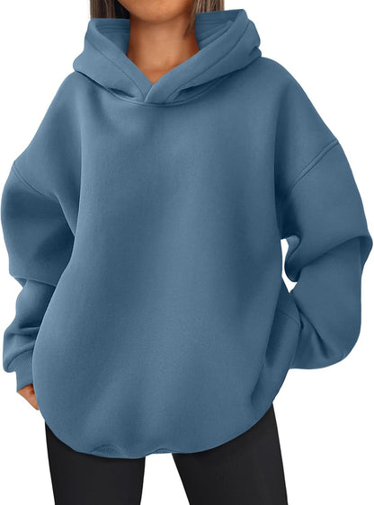 Oversized Hoodies Hooded Sweatshirts Casual Comfy Tops Fall Fashion Outfits 2025 Cute Clothes with Pockets