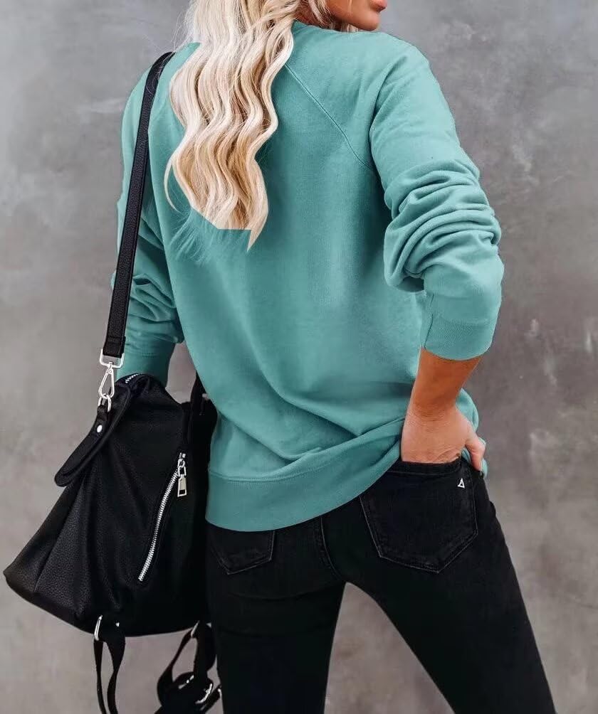 Mama Letter Graphic Crewneck Sweatshirt for Women Casual Pullover