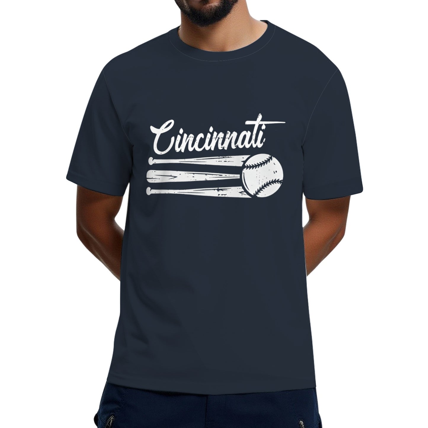 Cincinnati Baseball Vintage Distressed Met At Gameday T-Shirt