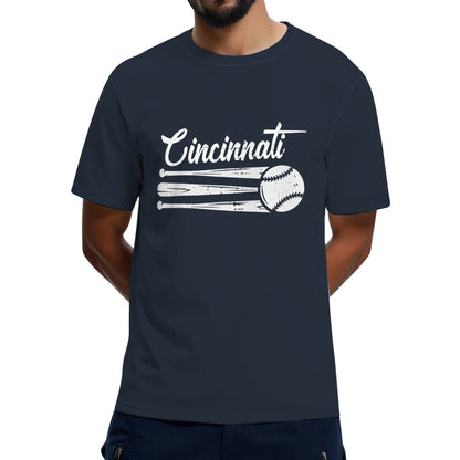 Cincinnati Baseball Vintage Distressed Met At Gameday T-Shirt