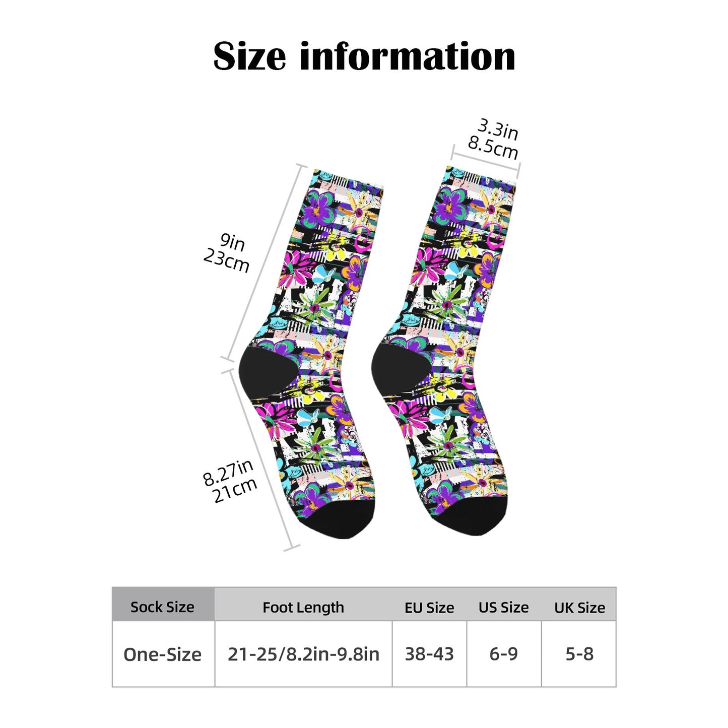 Custom Men's Underwear & Socks Set - Terrible Flowers