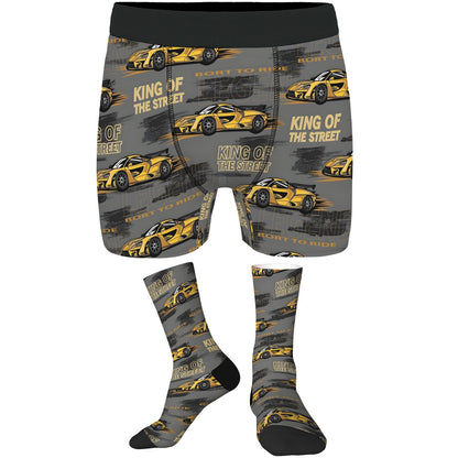 Custom Men's Underwear & Socks Set - King of The Street
