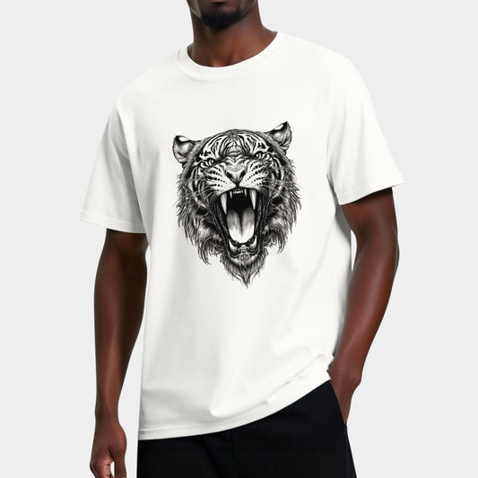 Animal Tiger Graphic Casual Loose T-Shirt