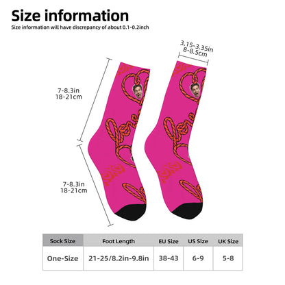 Personalized Valentine's Day Couple Love Heart Sock