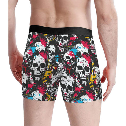 Custom Men's Underwear & Socks Set - Skull Design