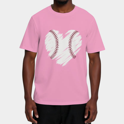 Baseball Lovers Heart T-Shirt