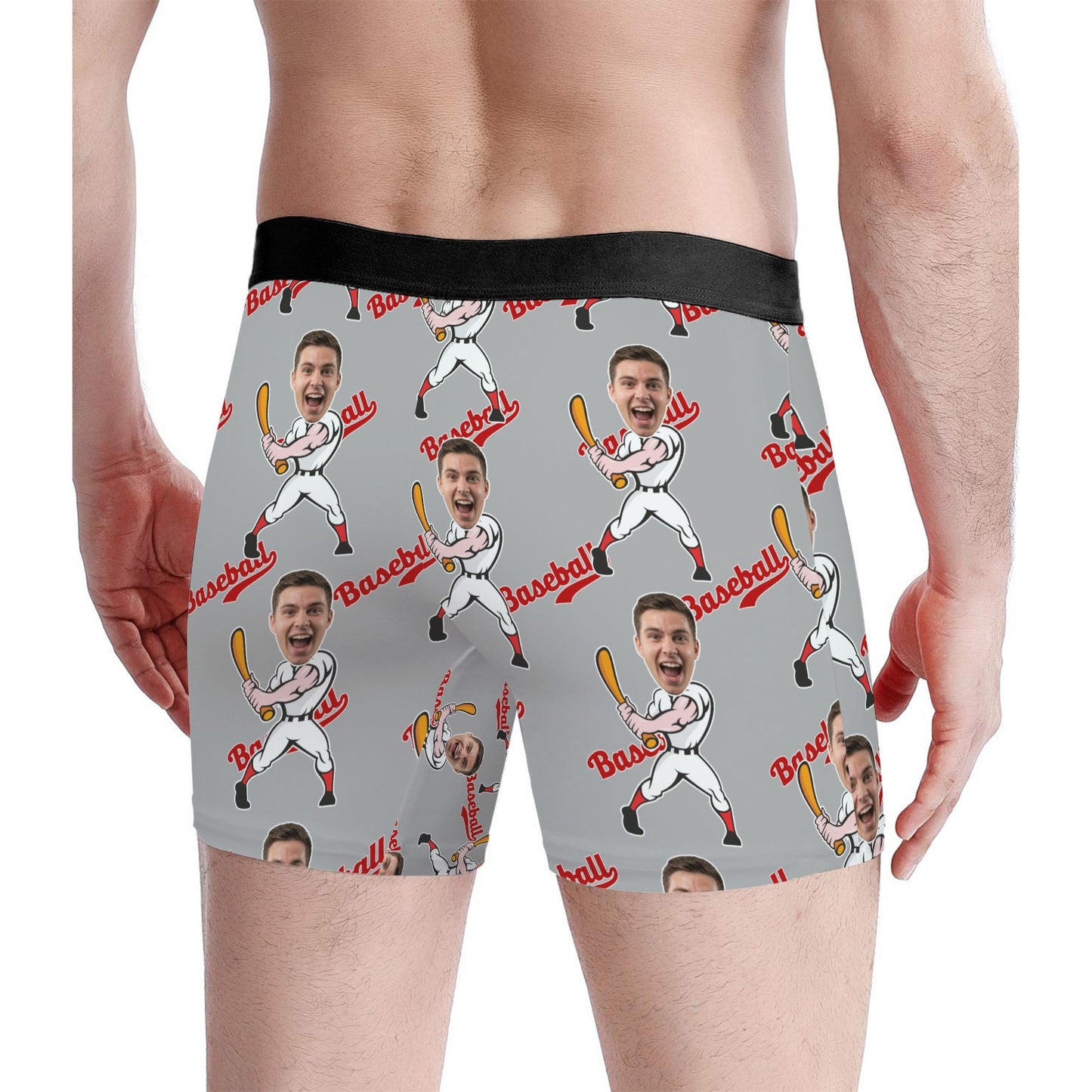 Custom Face Baseball Socks Men's Underwear Set