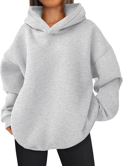 Oversized Hoodies Hooded Sweatshirts Casual Comfy Tops Fall Fashion Outfits 2025 Cute Clothes with Pockets