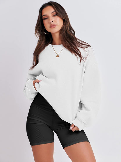 Womens Sweatshirts Crewneck Oversized Pullover Sweaters