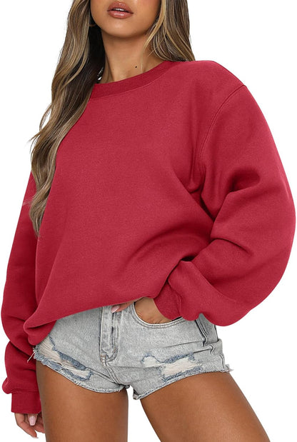 Womens Sweatshirts Crewneck Oversized Pullover Sweaters