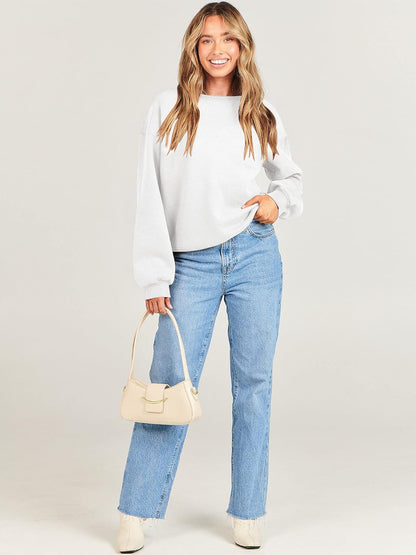 Womens Sweatshirts Crewneck Oversized Pullover Sweaters