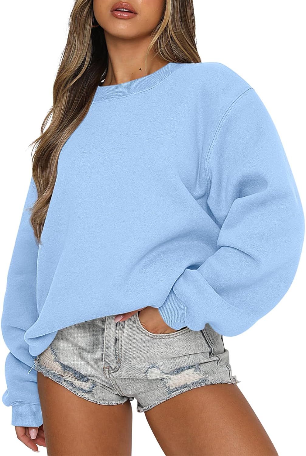 Womens Sweatshirts Crewneck Oversized Pullover Sweaters