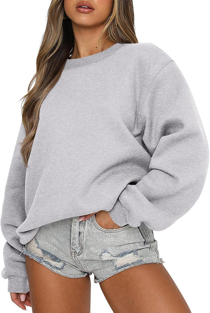 Womens Sweatshirts Crewneck Oversized Pullover Sweaters