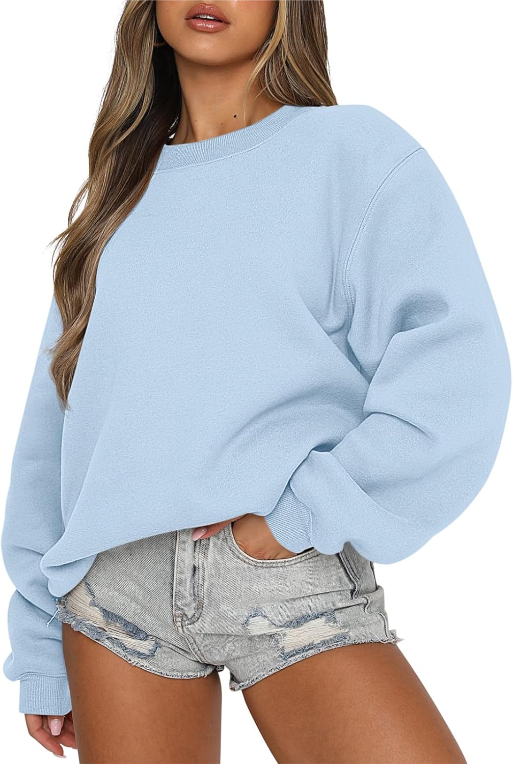 Womens Sweatshirts Crewneck Oversized Pullover Sweaters