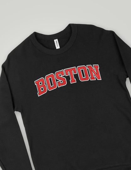 Oversized City and State Graphic Crewneck Sweatshirt for Women