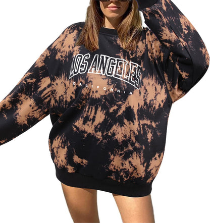 Women's Oversized Graphic Crewneck Sweatshirt Casual Pullover Top