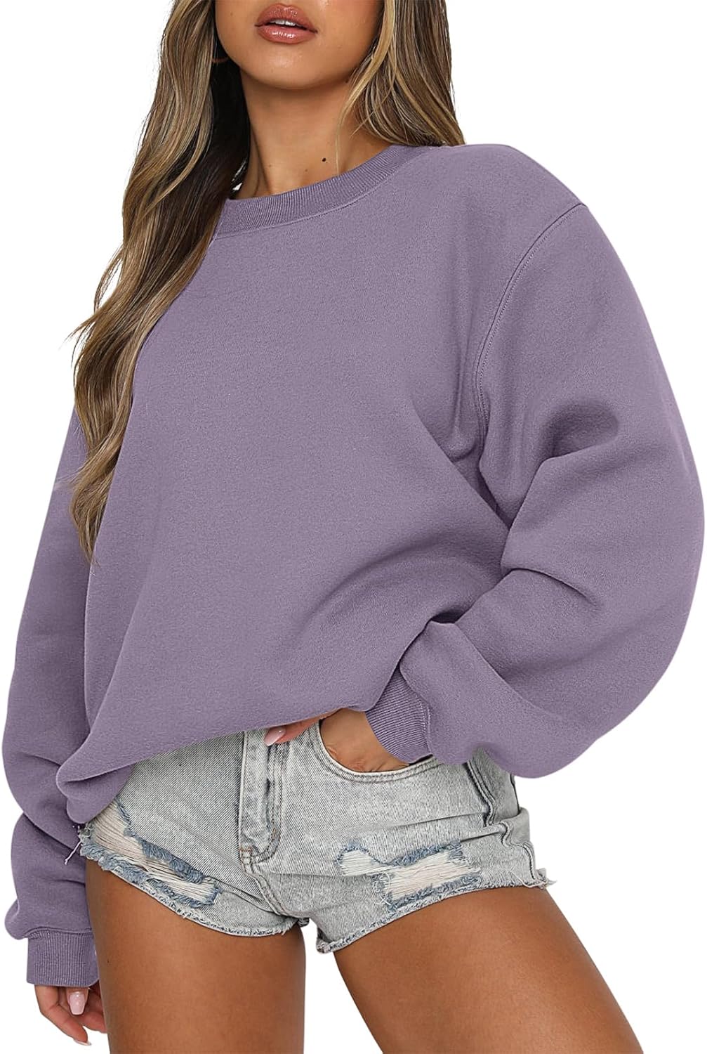 Womens Sweatshirts Crewneck Oversized Pullover Sweaters