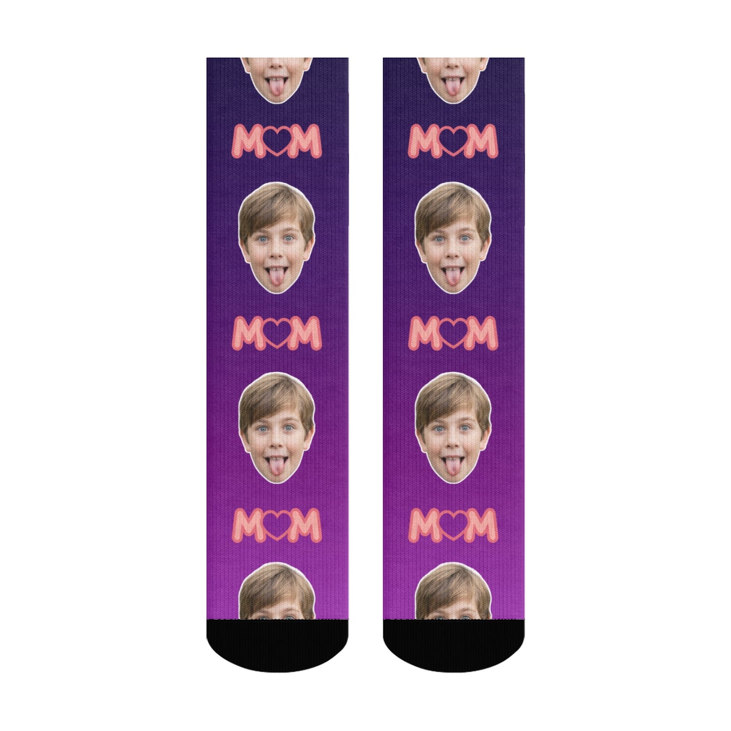 Custom Best Mom Gradient Sock