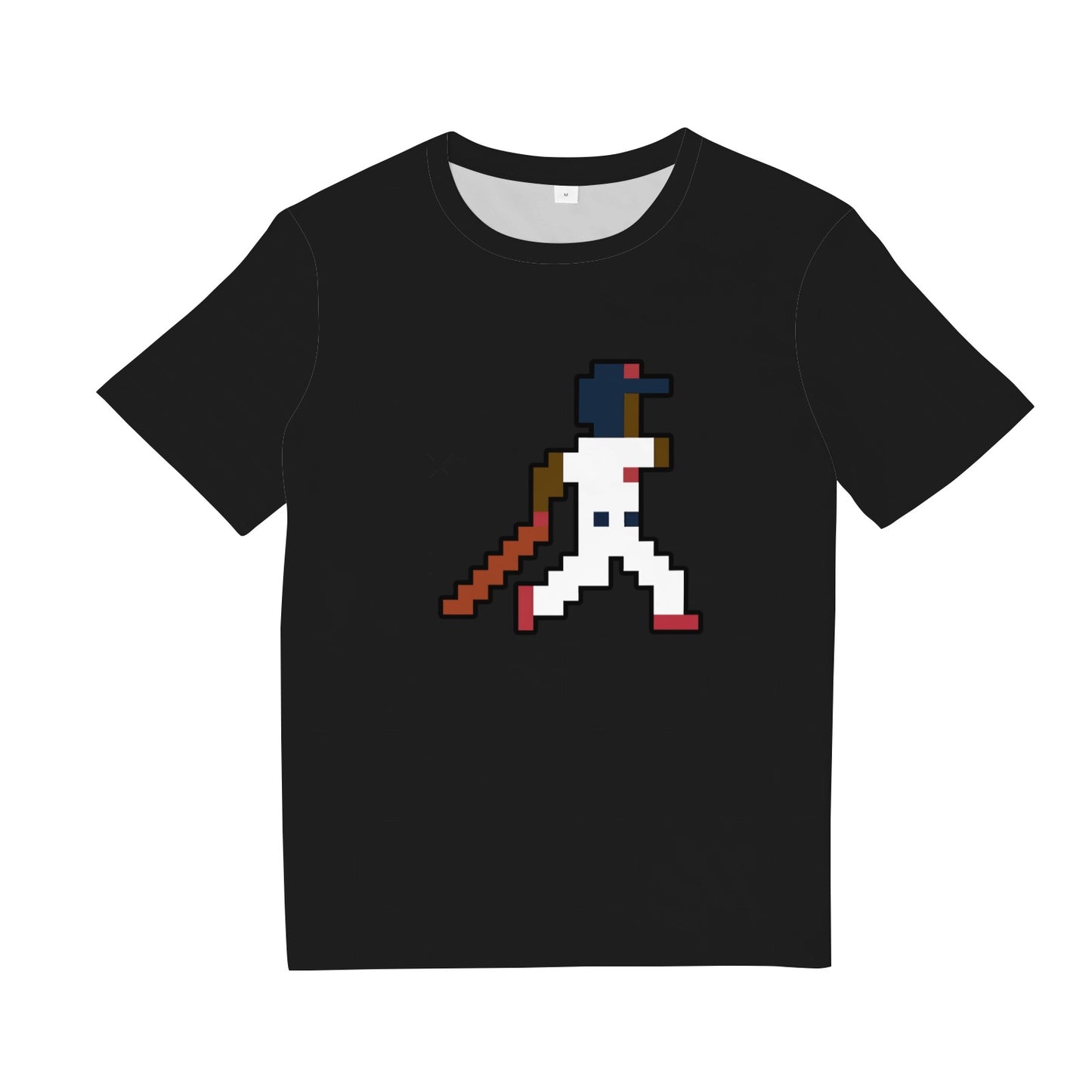 8-Bit Boston Retro Pixel Baseball Player T-Shirt