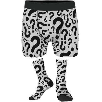 Men's Customizable Underwear & Socks Set - Soft Polyester Comfort