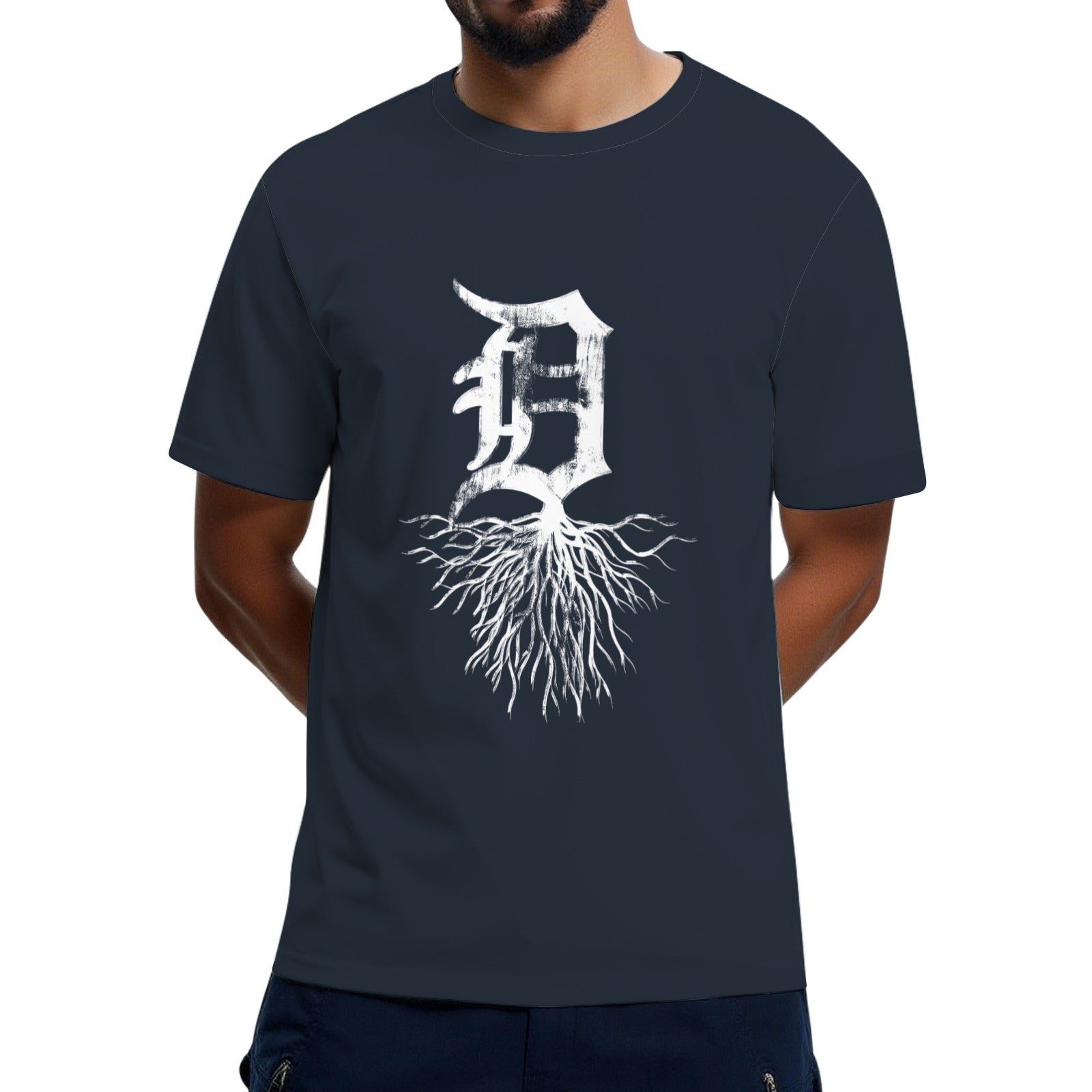 Detroit D Roots Michigan Born Rooted T-Shirt