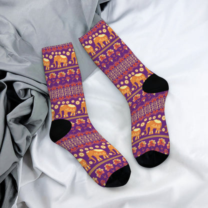 Custom Men's Underwear & Socks Set - Tribal Style Elephant Motif