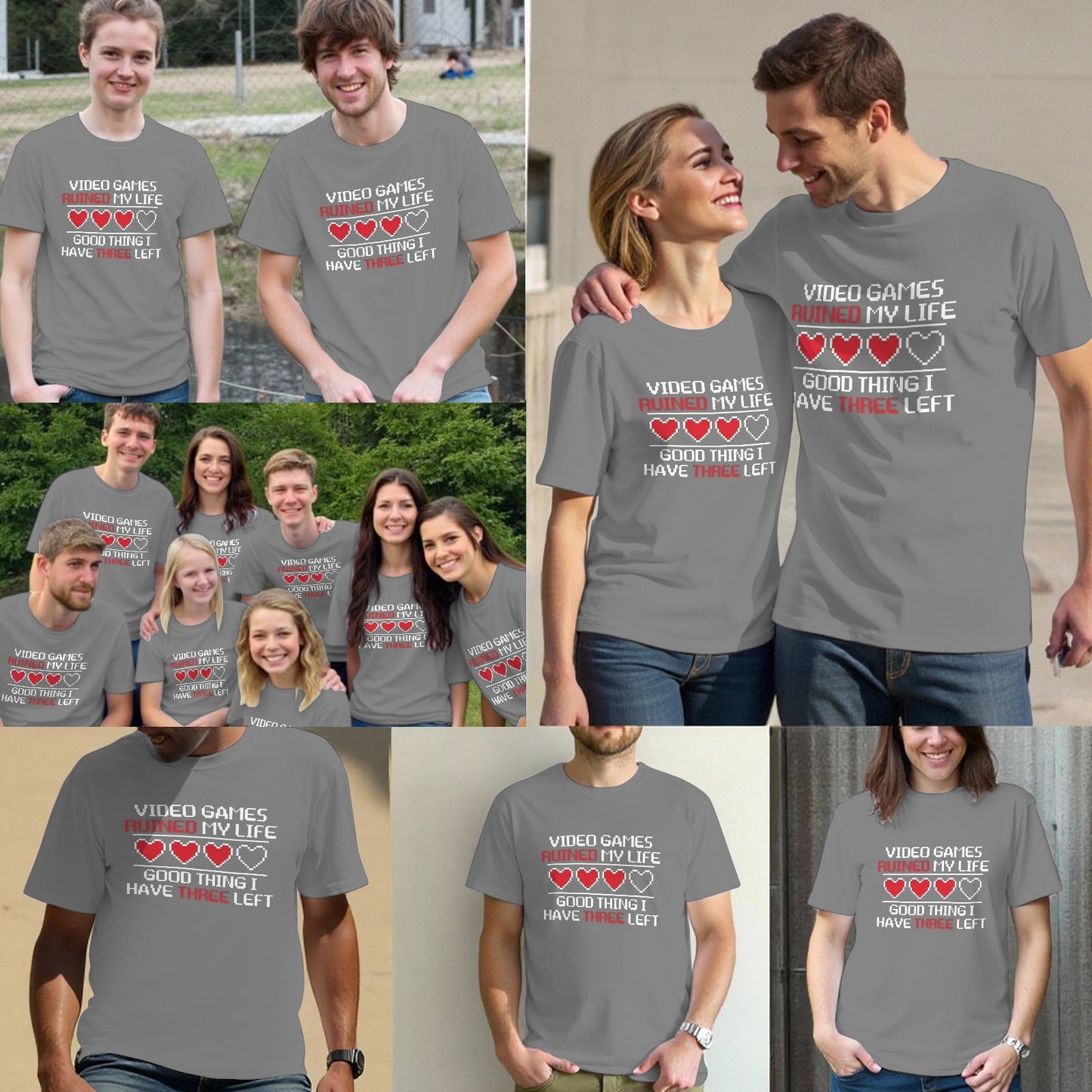 Video Games Ruined My Life Tee Shirt